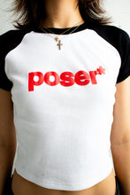 Load image into Gallery viewer, BLACK BABY RIB TEE