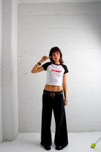 Load image into Gallery viewer, BLACK BABY RIB TEE