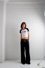 Load image into Gallery viewer, BLACK BABY RIB TEE
